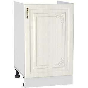 Шкаф нижний под мойку с 1-ой дверцей Виктория НМ 500 Белый сандал-Белый