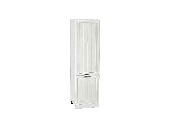  Шкаф пенал с 2-мя дверцами Прагa ШП 600 (для верхних шкафов высотой 720) Белое дерево-Белый