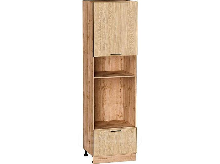 Шкаф пенал с 1-ой дверцей и ящиком под технику Эйр Real Oak/Дуб Вотан 2132*600*576