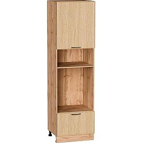 Шкаф пенал с 1-ой дверцей и ящиком под технику Эйр Real Oak/Дуб Вотан 2132*600*576