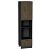 Шкаф пенал с 1-ой дверцей и ящиком под технику Флэт Brown Casella Oak 2S/Graphite 2336*600*574