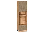 Шкаф пенал с 1-ой дверцей и ящиком под технику Флэт Natural Casella Oak 2S/Дуб Вотан 2132*600*574