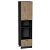 Шкаф пенал с 1-ой дверцей и ящиком под технику Флэт Natural Casella Oak 2S/Graphite 2336*600*574