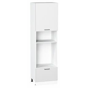Шкаф пенал с 1-ой дверцей и ящиком под технику Флэт White In 2S/Белый 2132*600*574