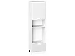 Шкаф пенал с 1-ой дверцей и ящиком под технику Флэт White In 2S/Белый 2132*600*574