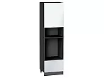 Шкаф пенал с 1-ой дверцей и ящиком под технику Фьюжн Angel Graphite 2132*600*576