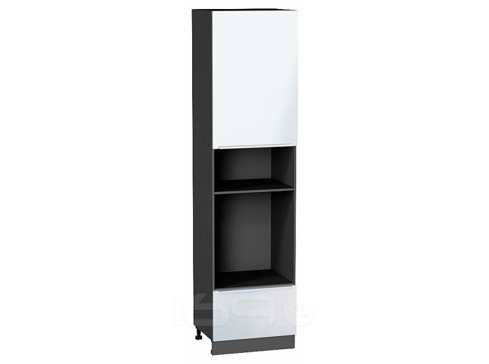 Шкаф пенал с 1-ой дверцей и ящиком под технику Фьюжн Angel Graphite 2336*600*576