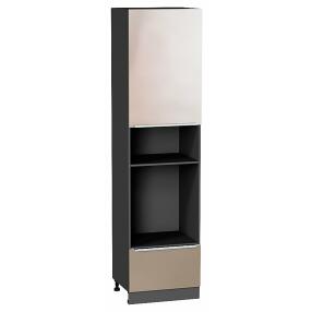 Шкаф пенал с 1-ой дверцей и ящиком под технику Фьюжн Gallant Graphite 2336*600*576