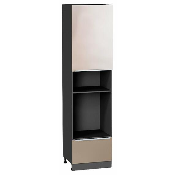 Шкаф пенал с 1-ой дверцей и ящиком под технику Фьюжн Gallant Graphite 2336*600*576