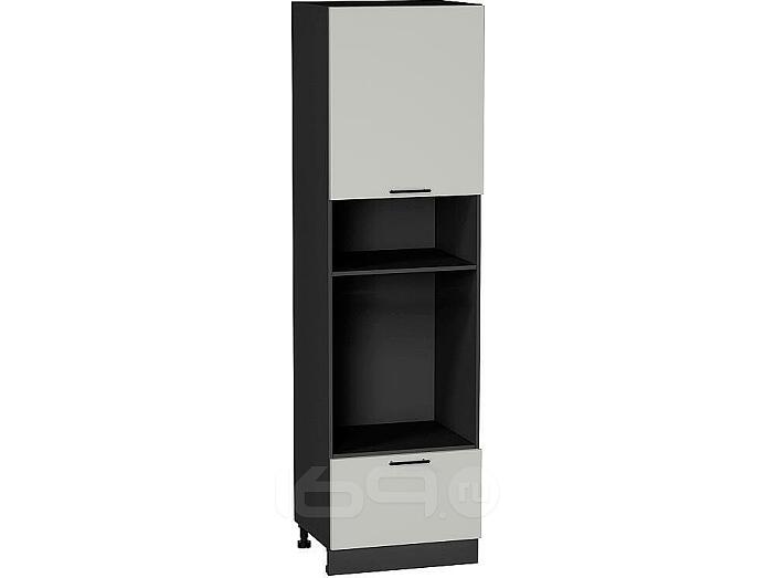 Шкаф пенал с 1-ой дверцей и ящиком под технику Лайт Special Grey/Graphite 2132*600*574