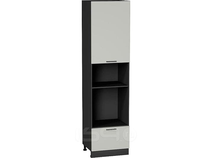 Шкаф пенал с 1-ой дверцей и ящиком под технику Лайт Special Grey/Graphite 2336*600*574