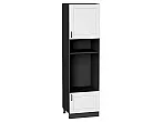Шкаф пенал с 1-ой дверцей и ящиком под технику Лофт Super White Graphite 2132*600*576