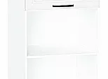 Шкаф пенал с 1-ой дверцей и ящиком под технику Нео White Silk/Белый 2336*600*576