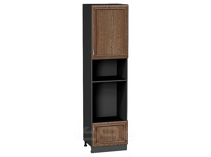Шкаф пенал с 1-ой дверцей и ящиком под технику Шале Brown Dreamline Graphite 2336*600*576
