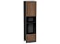 Шкаф пенал с 1-ой дверцей и ящиком под технику Шале Brown Dreamline Graphite 2336*600*576