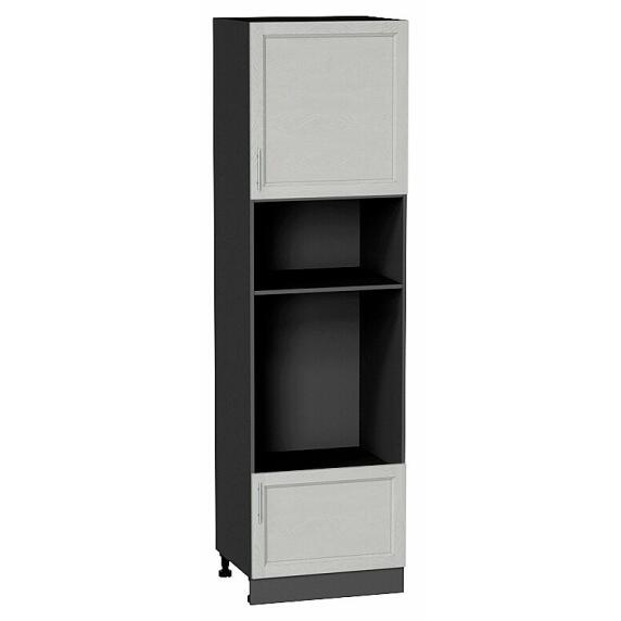 Шкаф пенал с 1-ой дверцей и ящиком под технику Сканди Cappuccino Softwood Graphite 2132*600*576