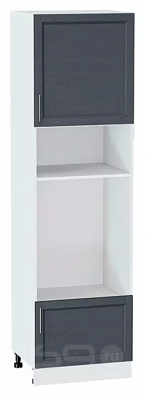 Шкаф пенал с 1-ой дверцей и ящиком под технику Сканди Graphite Softwood Белый 2132*600*576