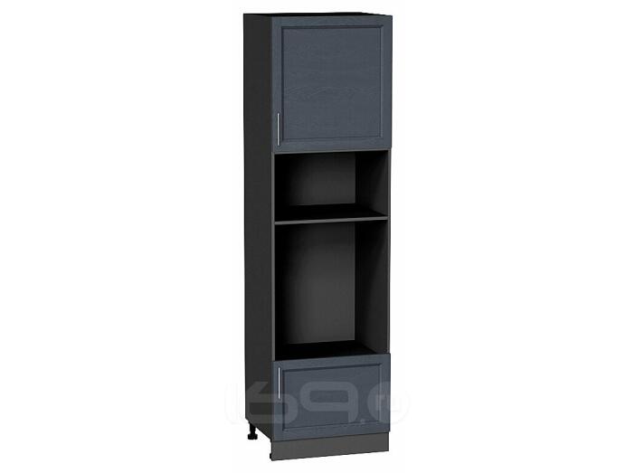 Шкаф пенал с 1-ой дверцей и ящиком под технику Сканди Graphite Softwood Graphite 2132*600*576