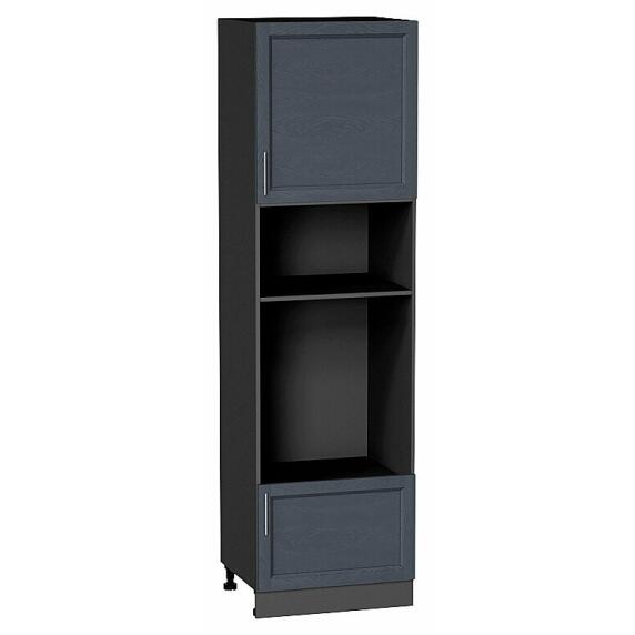 Шкаф пенал с 1-ой дверцей и ящиком под технику Сканди Graphite Softwood Graphite 2132*600*576