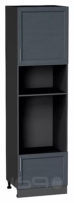 Шкаф пенал с 1-ой дверцей и ящиком под технику Сканди Graphite Softwood Graphite 2132*600*576