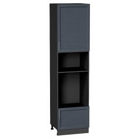 Шкаф пенал с 1-ой дверцей и ящиком под технику Сканди Graphite Softwood Graphite 2336*600*576