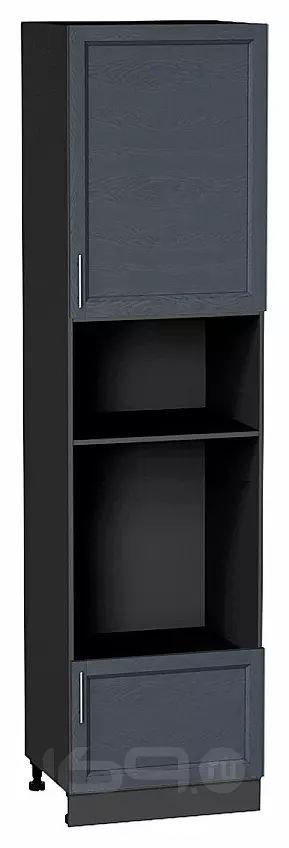 Шкаф пенал с 1-ой дверцей и ящиком под технику Сканди Graphite Softwood Graphite 2336*600*576