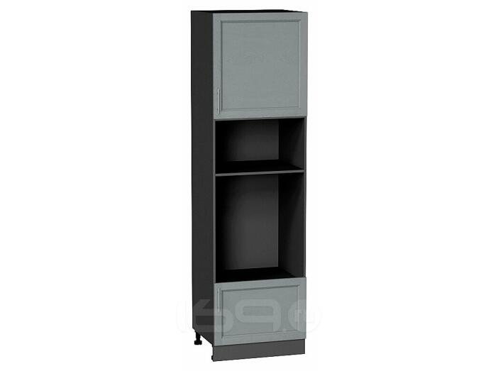 Шкаф пенал с 1-ой дверцей и ящиком под технику Сканди Grey Softwood Graphite 2132*600*576