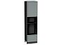 Шкаф пенал с 1-ой дверцей и ящиком под технику Сканди Grey Softwood Graphite 2336*600*576