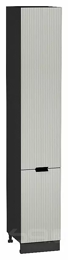 Шкаф пенал с 2-мя дверцами Евро Лайн Агат / Graphite 2336*400*574