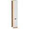 Шкаф пенал с 2-мя дверцами Евро Лайн Белый Дуб Вотан 2336*400*574