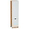 Шкаф пенал с 2-мя дверцами Евро Лайн Белый Дуб Вотан 2336*600*574