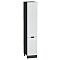 Шкаф пенал с 2-мя дверцами Евро Лайн Белый / Graphite 2132*400*574