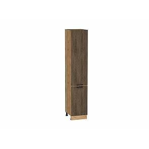 Шкаф пенал с 2-мя дверцами Флэт Brown Casella Oak 2S/Дуб Вотан 2132*400*574