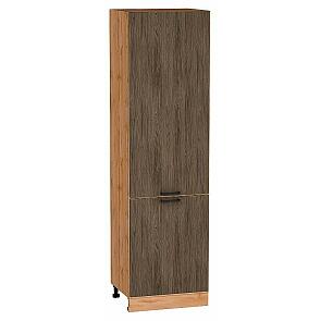 Шкаф пенал с 2-мя дверцами Флэт Brown Casella Oak 2S/Дуб Вотан 2132*600*574