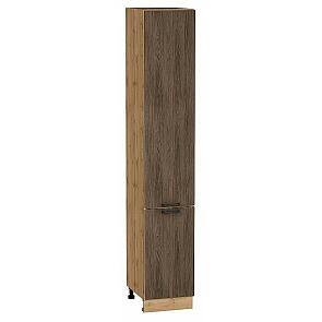Шкаф пенал с 2-мя дверцами Флэт Brown Casella Oak 2S/Дуб Вотан 2336*400*574