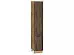 Шкаф пенал с 2-мя дверцами Флэт Brown Casella Oak 2S/Дуб Вотан 2336*400*574