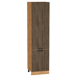 Шкаф пенал с 2-мя дверцами Флэт Brown Casella Oak 2S/Дуб Вотан 2336*600*574