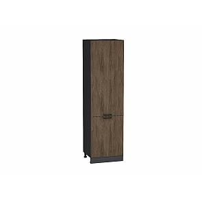 Шкаф пенал с 2-мя дверцами Флэт Brown Casella Oak 2S/Graphite 2132*600*574