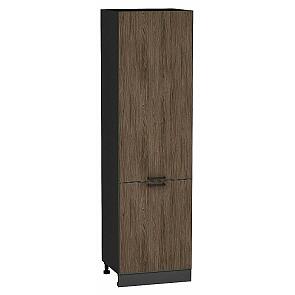 Шкаф пенал с 2-мя дверцами Флэт Brown Casella Oak 2S/Graphite 2132*600*574