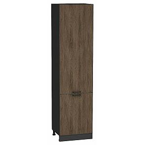 Шкаф пенал с 2-мя дверцами Флэт Brown Casella Oak 2S/Graphite 2336*600*574
