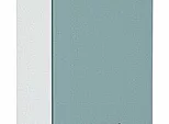 Шкаф пенал с 2-мя дверцами Флэт Grey-green In 2S/Белый 2336*400*574