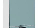 Шкаф пенал с 2-мя дверцами Флэт Grey-green In 2S/Белый 2336*600*574