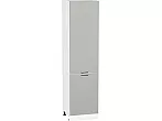 Шкаф пенал с 2-мя дверцами Флэт Light Grey In 2S/Белый 2336*600*574