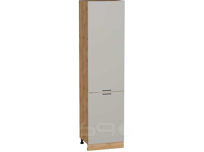 Шкаф пенал с 2-мя дверцами Флэт Light Grey In 2S/Дуб Вотан 2336*600*574