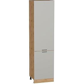 Шкаф пенал с 2-мя дверцами Флэт Light Grey In 2S/Дуб Вотан 2336*600*574