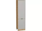 Шкаф пенал с 2-мя дверцами Флэт Light Grey In 2S/Дуб Вотан 2336*600*574
