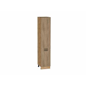 Шкаф пенал с 2-мя дверцами Флэт Natural Casella Oak 2S/Дуб Вотан 2132*400*574