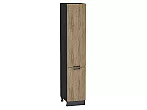 Шкаф пенал с 2-мя дверцами Флэт Natural Casella Oak 2S/Graphite 2132*400*574