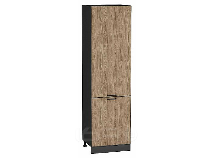 Шкаф пенал с 2-мя дверцами Флэт Natural Casella Oak 2S/Graphite 2132*600*574