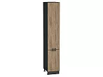Шкаф пенал с 2-мя дверцами Флэт Natural Casella Oak 2S/Graphite 2336*400*574